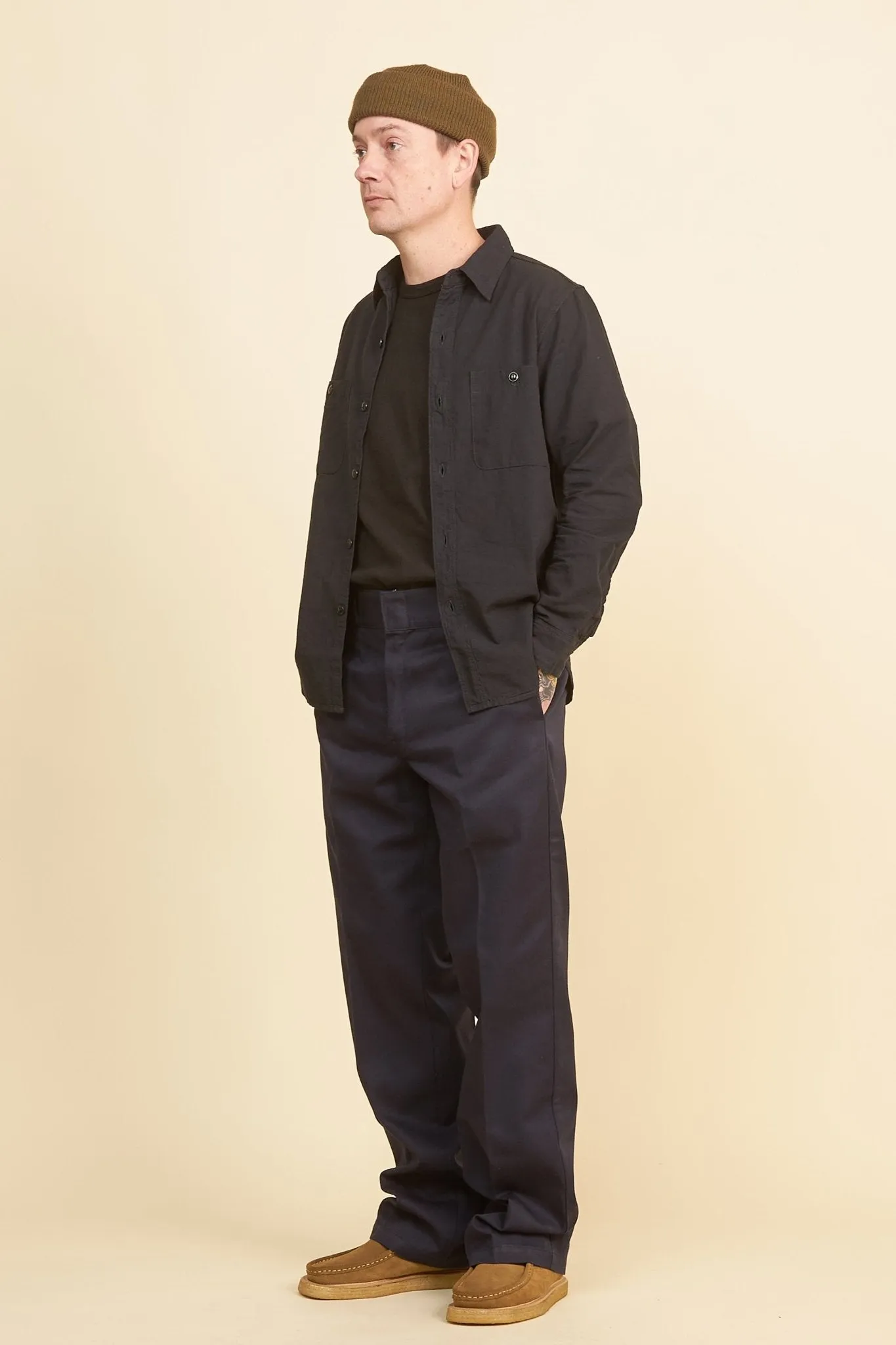 Fullcount Chambray Shirt - Black