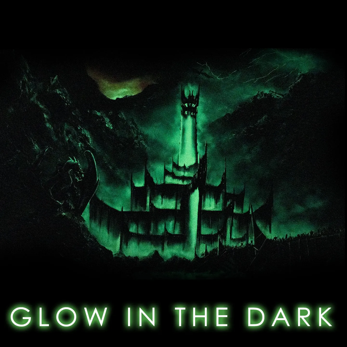 GLOW IN THE DARK PRINT: Minas Morgul