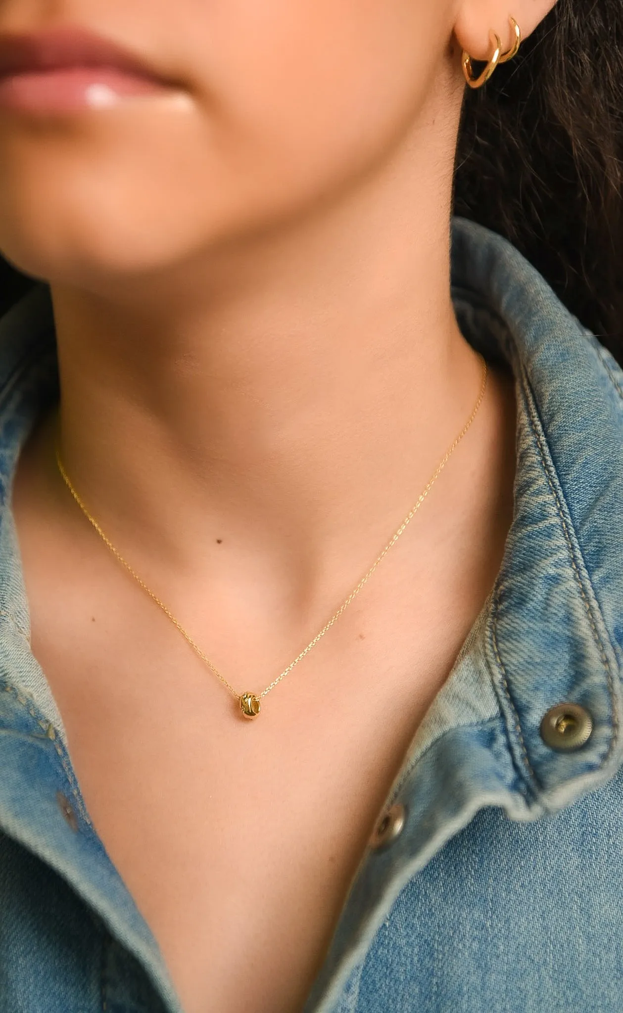 Golden Starry Cz Pendant