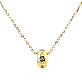 Golden Starry Cz Pendant