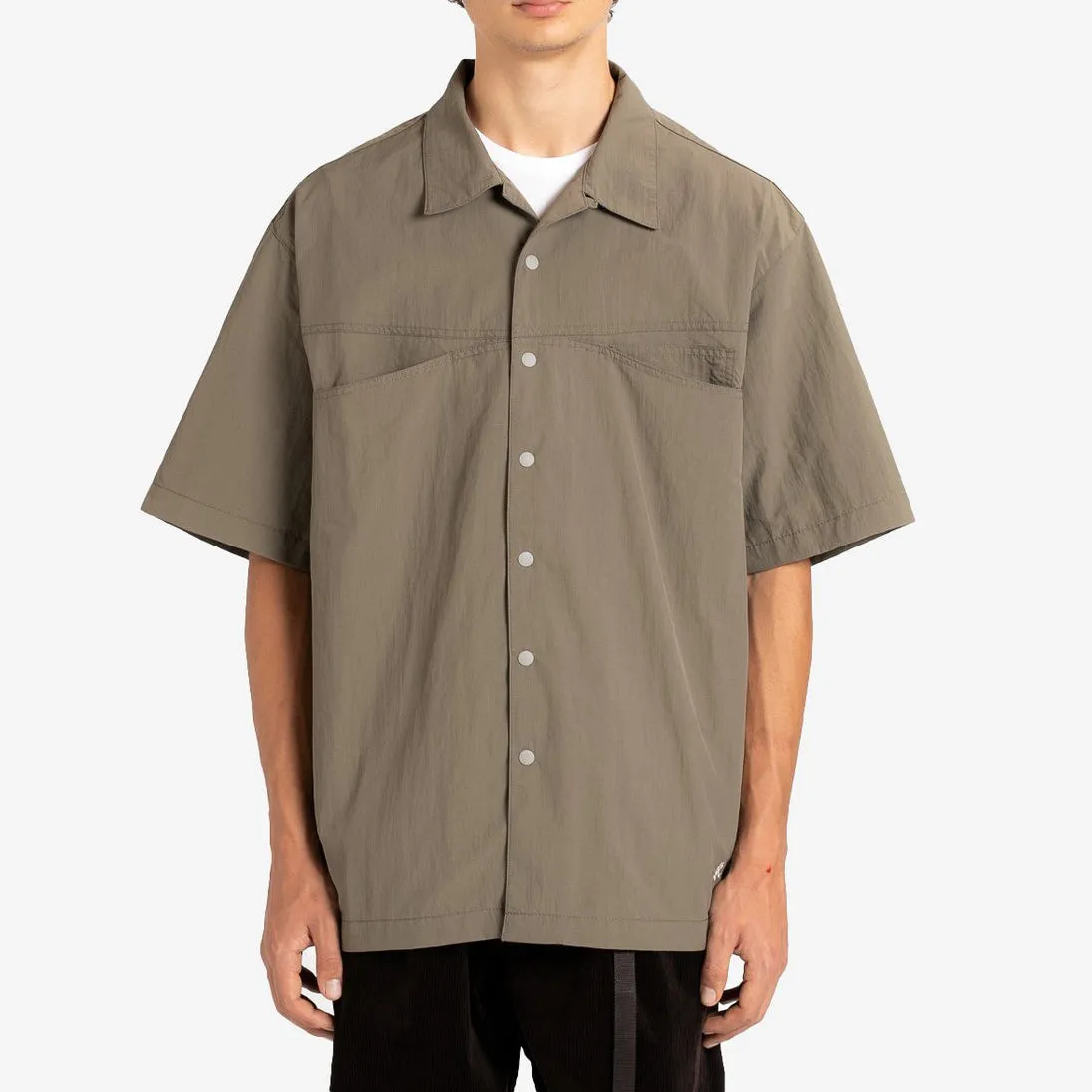 Gramicci Shell Camp Shirt Ash Olive