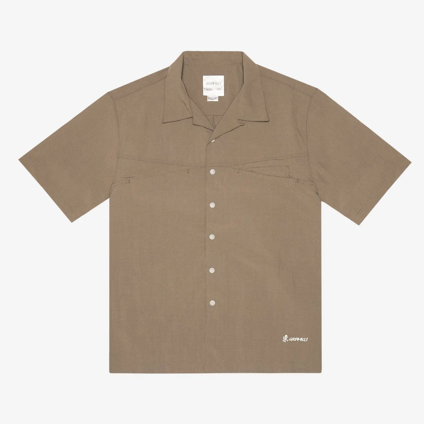 Gramicci Shell Camp Shirt Ash Olive