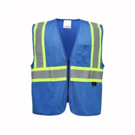 GSS ENHANCED VISIBILITY MULTI COLOR VEST 3133 BLUE