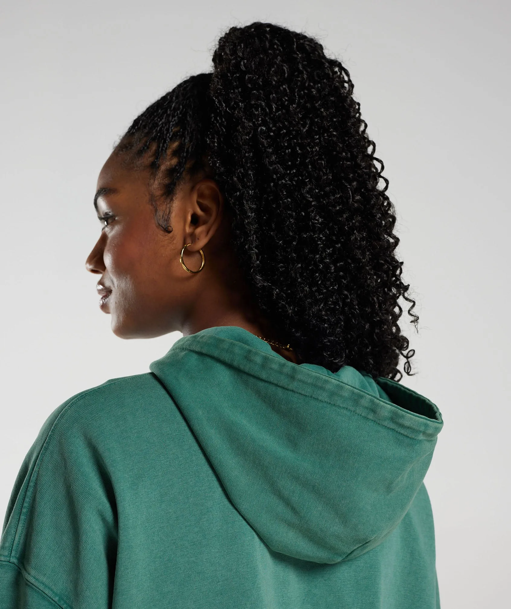 Gymshark Collegiate Oversized Hoodie - Ink Teal