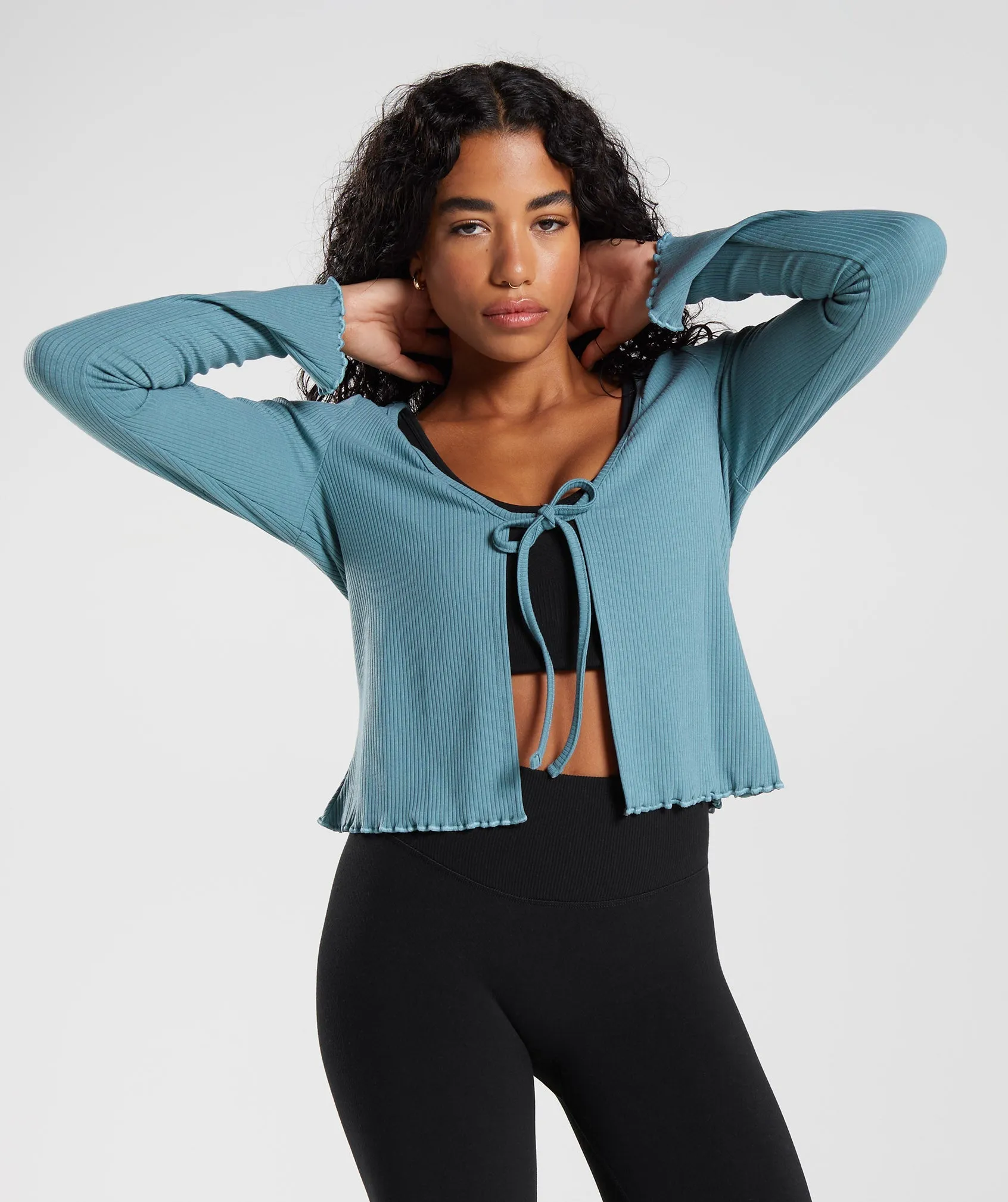 Gymshark Pause Cardigan - Charred Blue