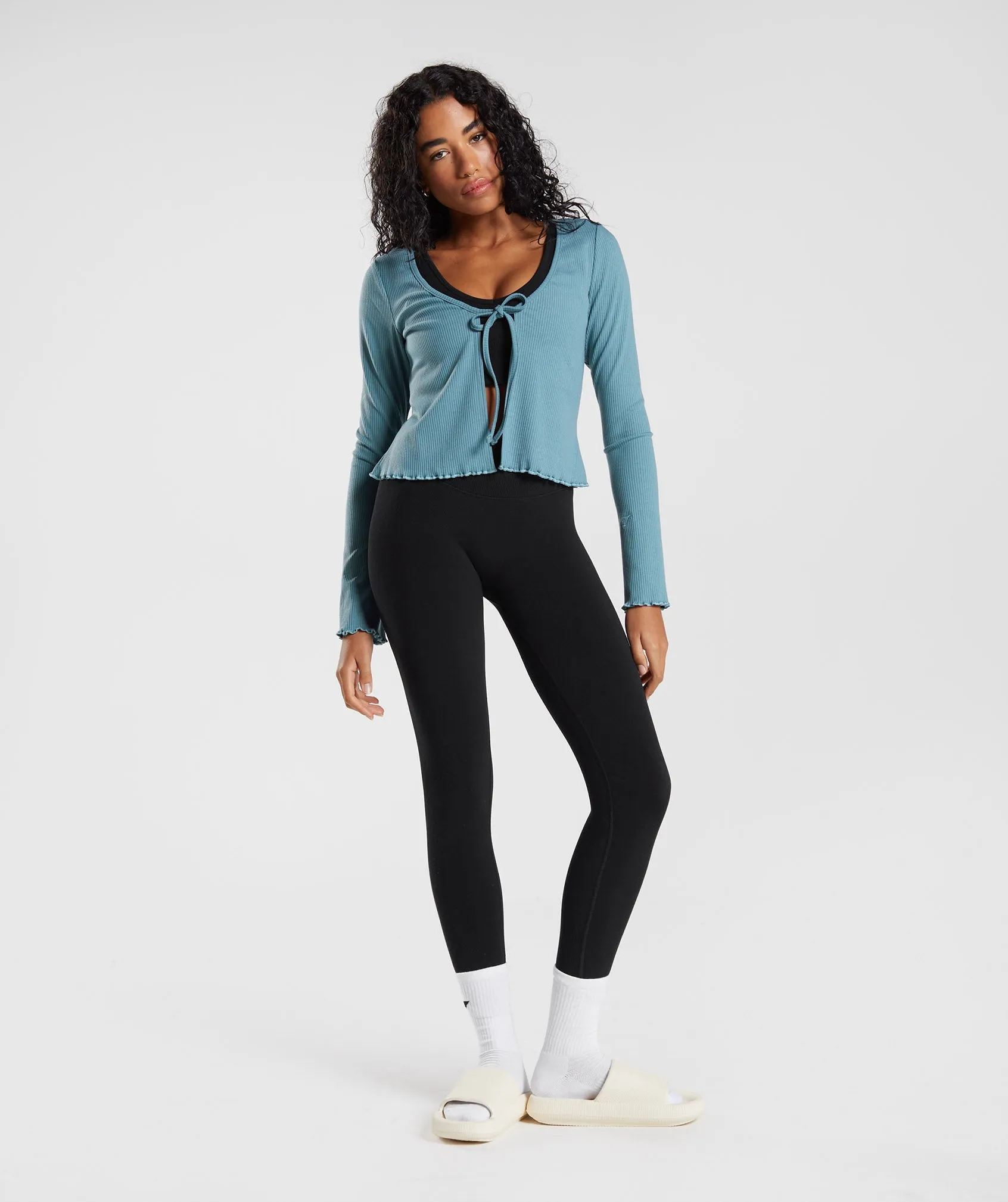 Gymshark Pause Cardigan - Charred Blue