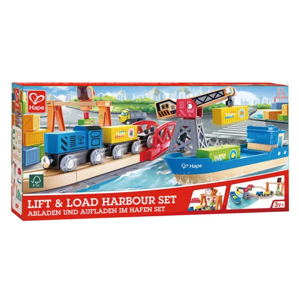 Hape Lift & Load Harbour Rail Set