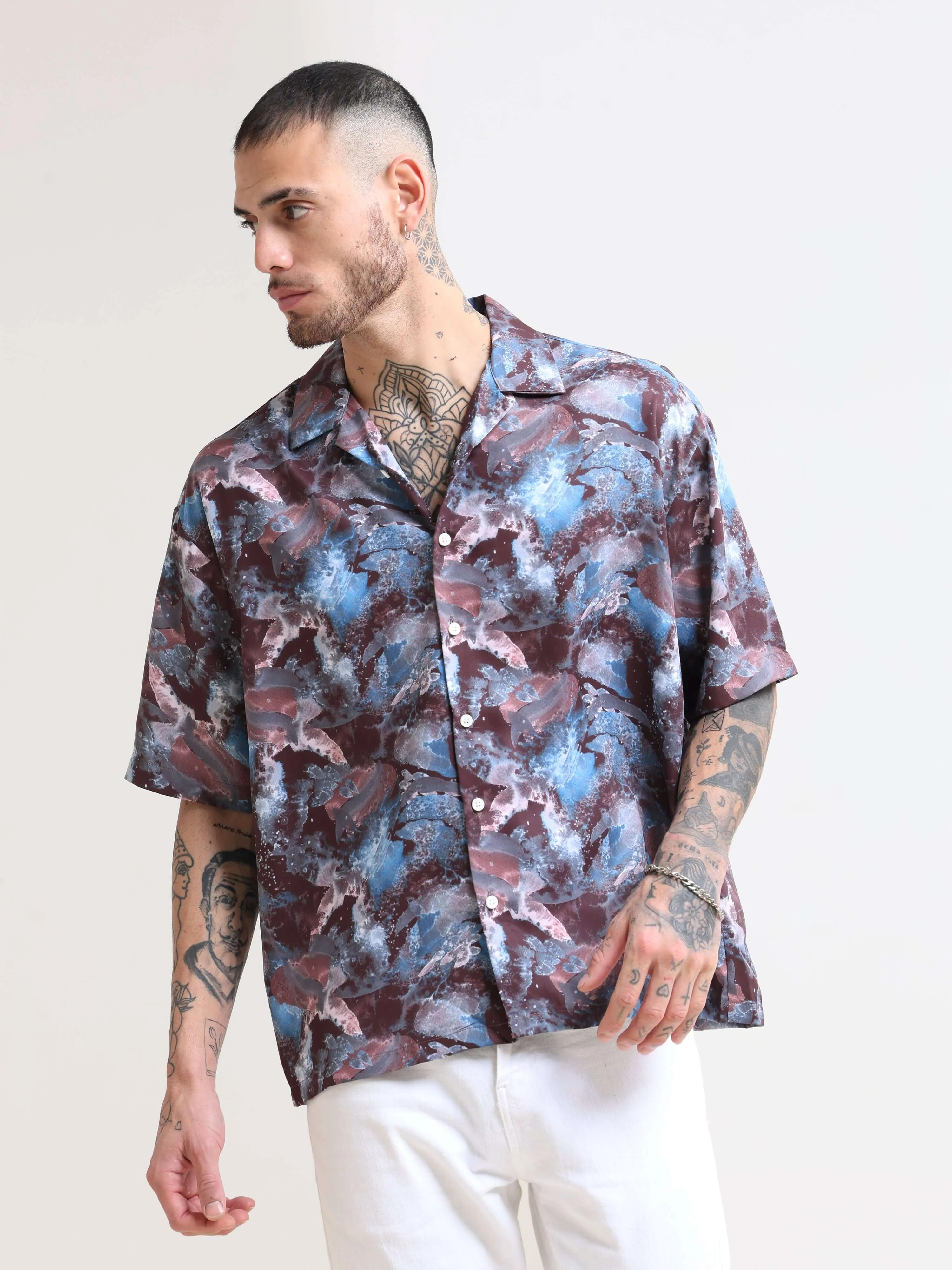 Hawaiian Island Oversized Shirt