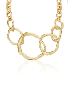 Interlocking Golden Chain Necklace