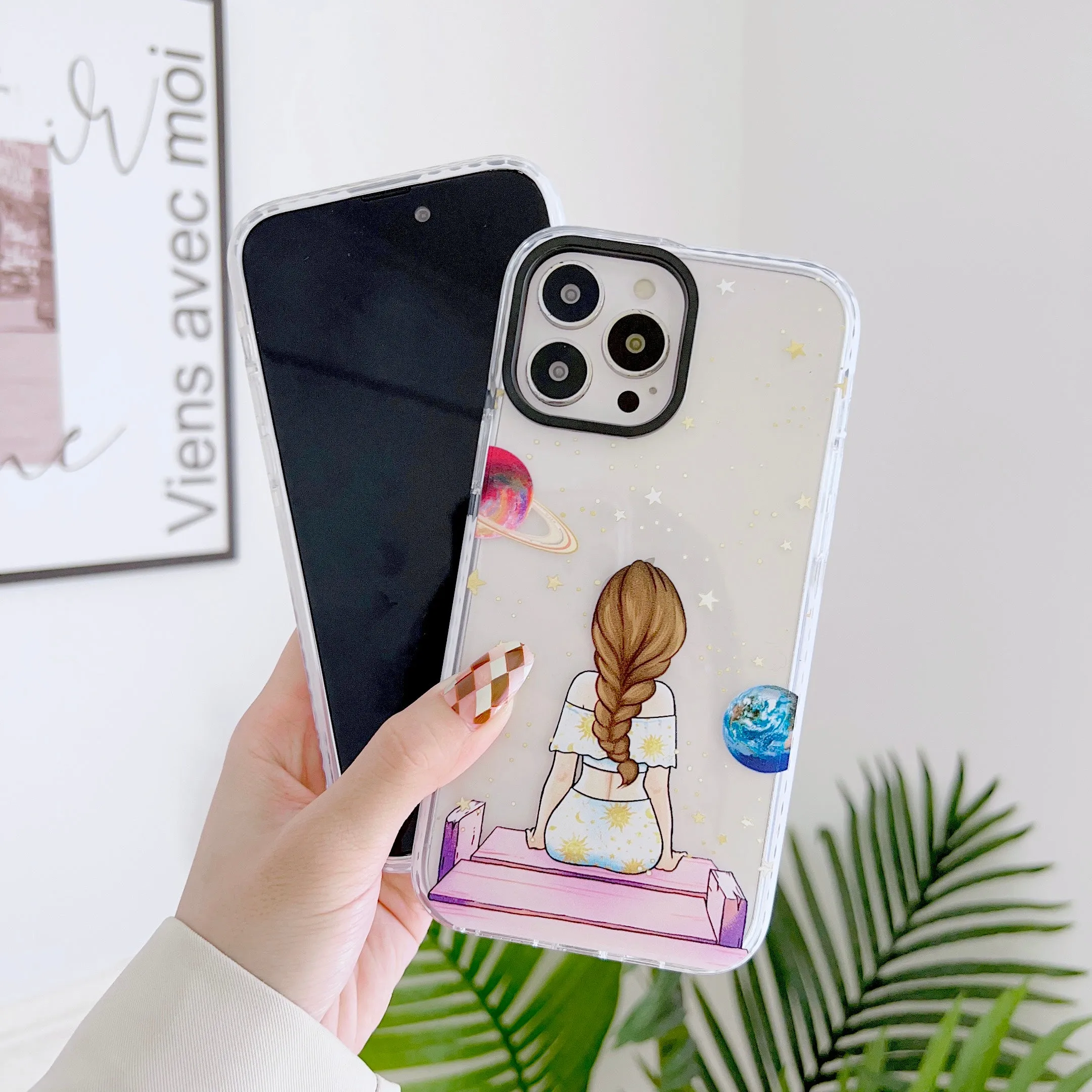 iPhone Impact Proof Silicon Case ( Girl In Universe )