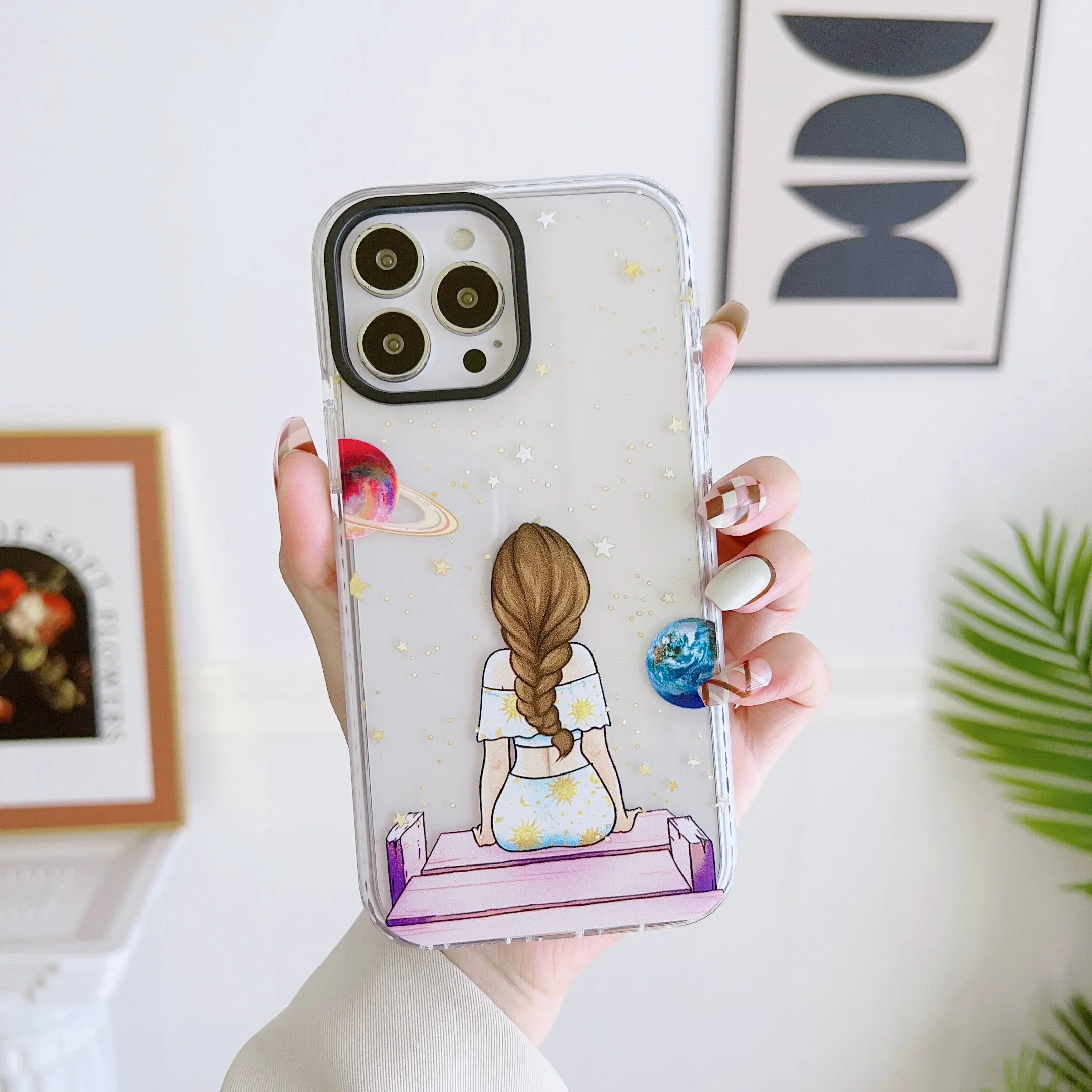 iPhone Impact Proof Silicon Case ( Girl In Universe )