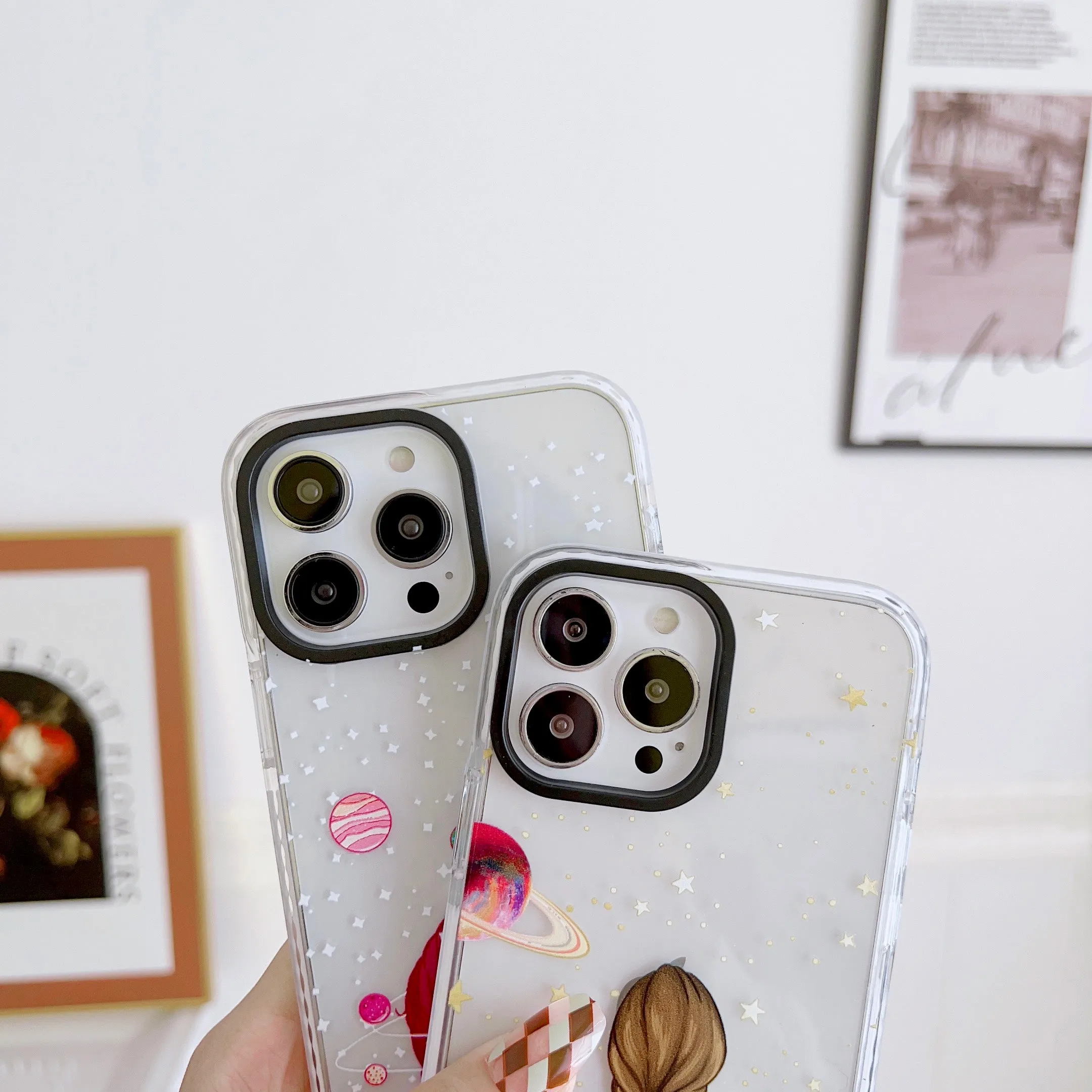 iPhone Impact Proof Silicon Case ( Girl In Universe )