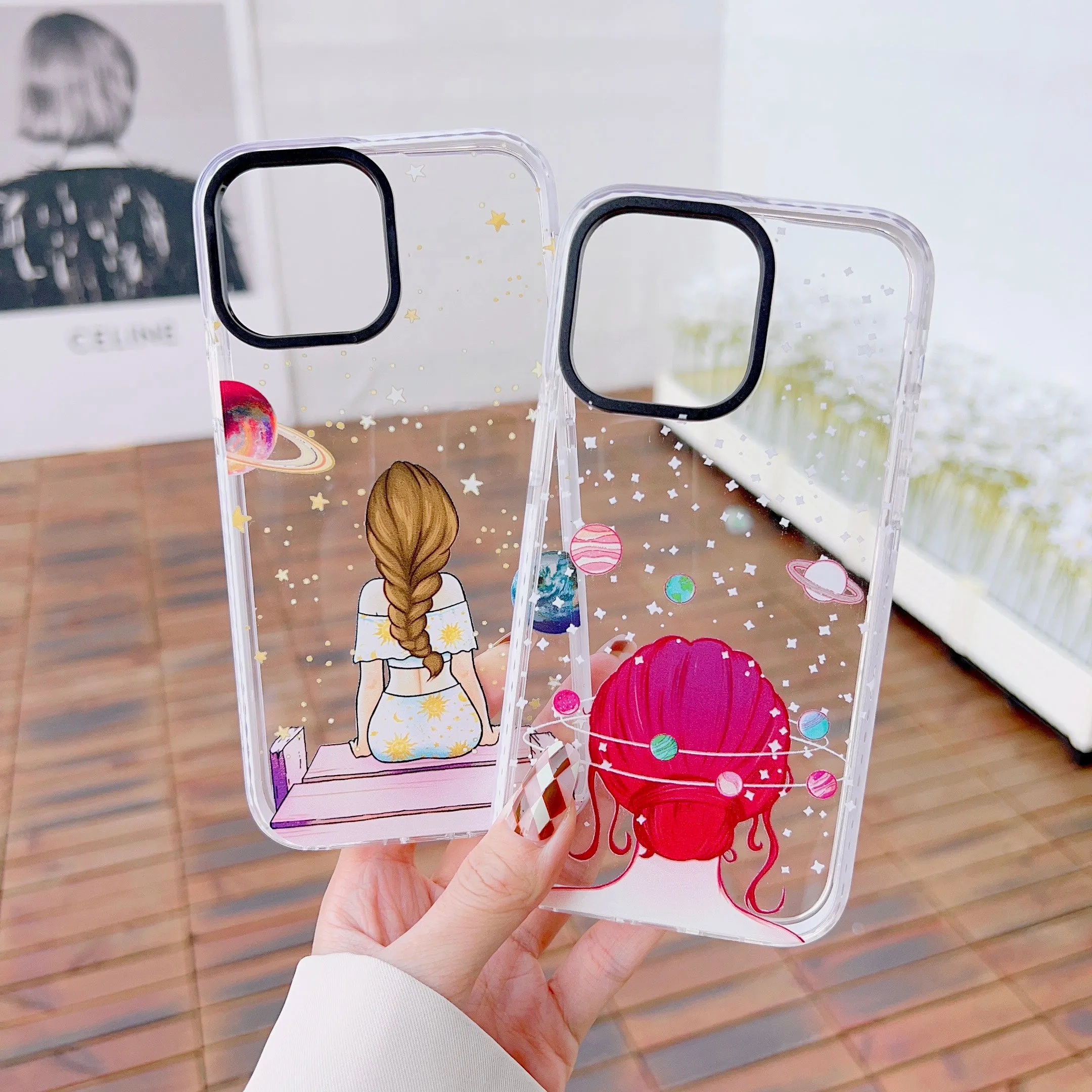 iPhone Impact Proof Silicon Case ( Girl In Universe )