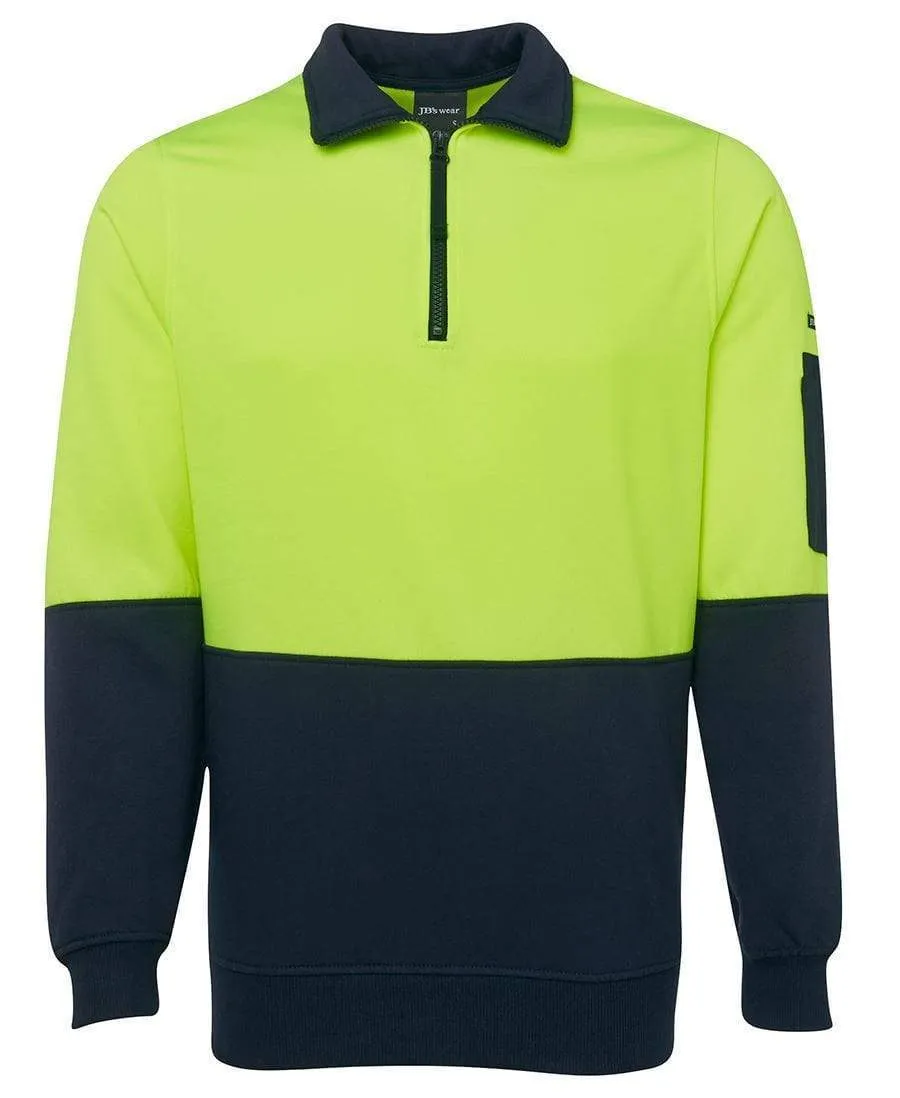 JB'S Hi-Vis 1/2 Zip Fleecy Sweatshirt 6HVFH