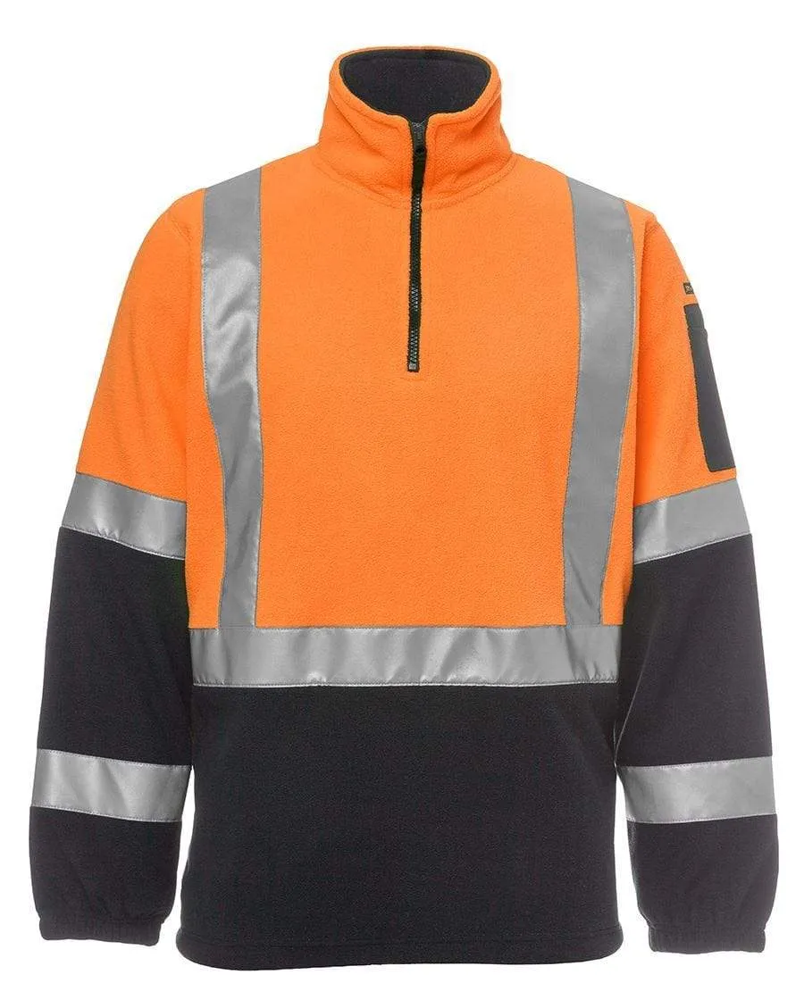 JB'S Hi-Vis H Pattern Bio-Motion 1/2 Zip Polar Fleece Sweat 6DHPF