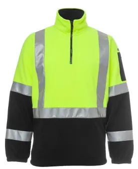 JB'S Hi-Vis H Pattern Bio-Motion 1/2 Zip Polar Fleece Sweat 6DHPF