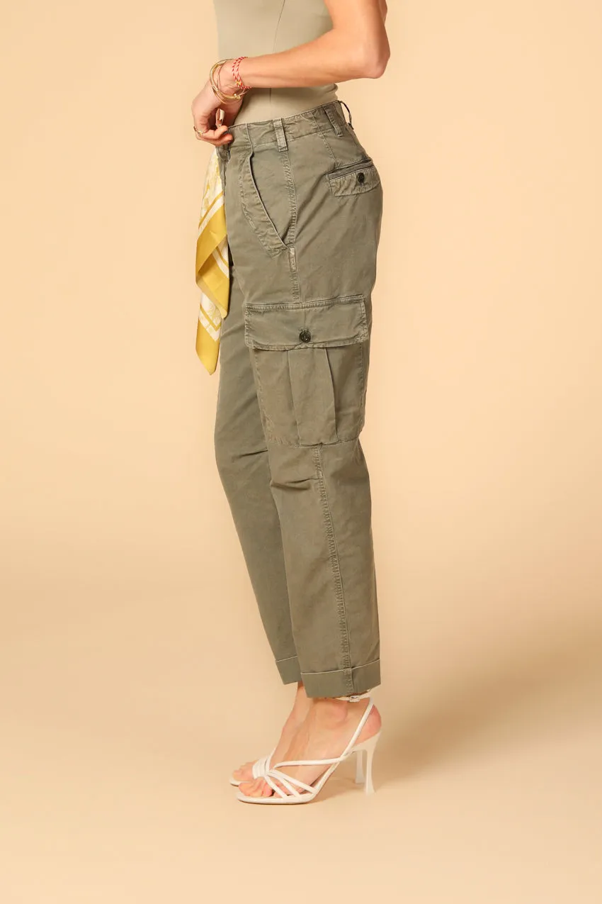 Judy Archivio W pantalone cargo donna in twill di cotone icon washes relaxed