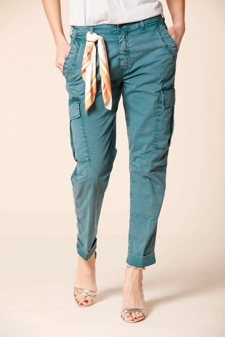 Judy Archivio W pantalone cargo donna in twill di cotone icon washes relaxed