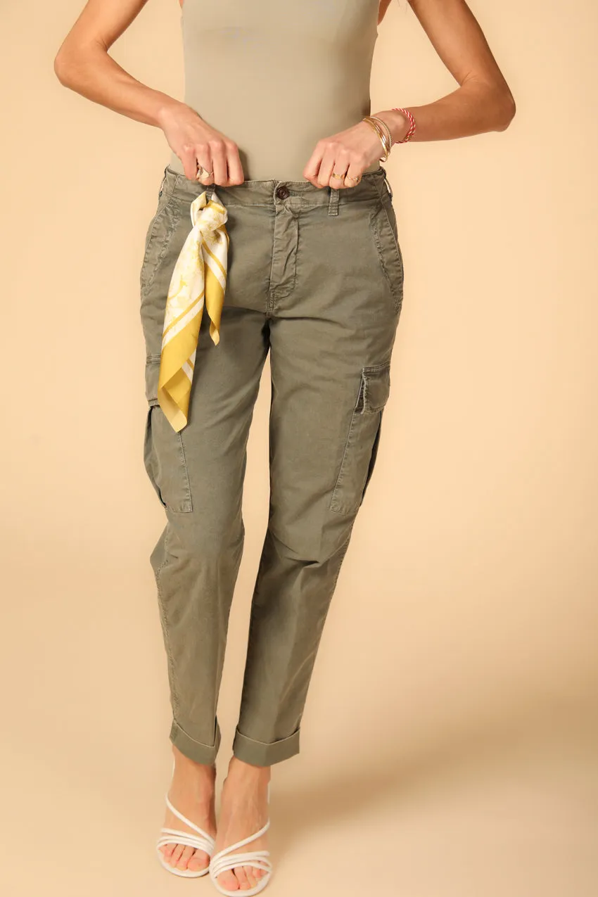 Judy Archivio W pantalone cargo donna in twill di cotone icon washes relaxed