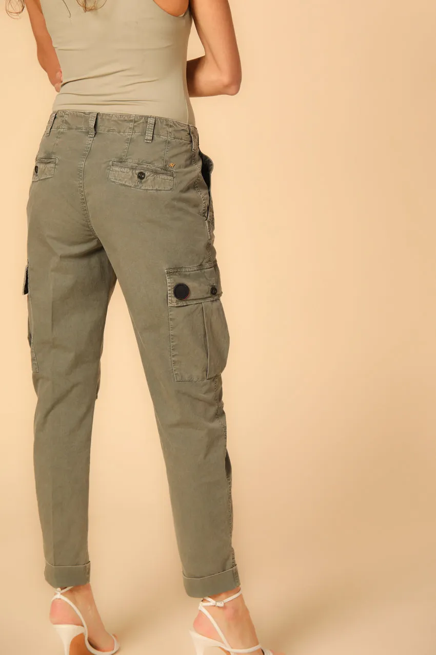 Judy Archivio W pantalone cargo donna in twill di cotone icon washes relaxed