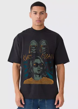 Kurt Cobain Men Oversized Printed T-Shirt