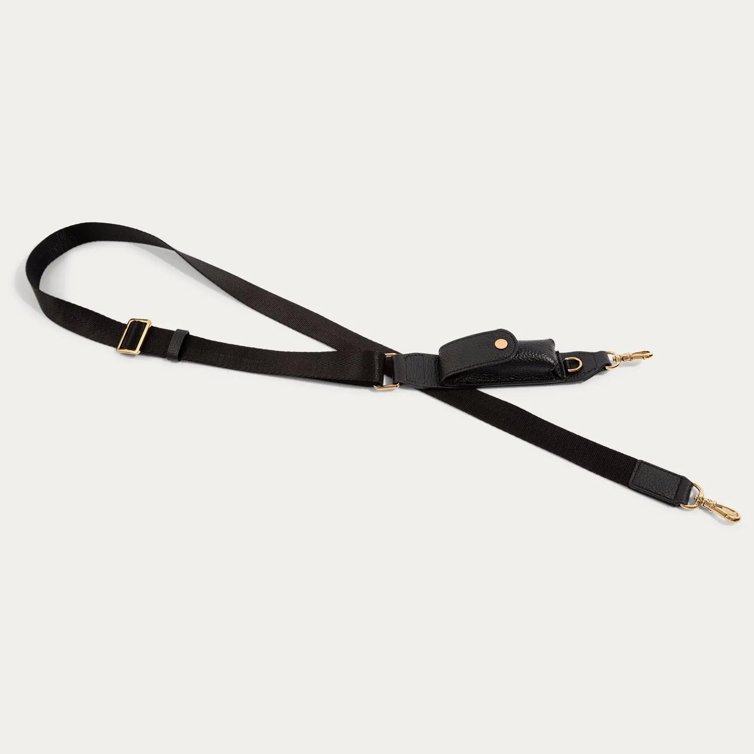 Lana Lipstick Strap Only - Black/Gold