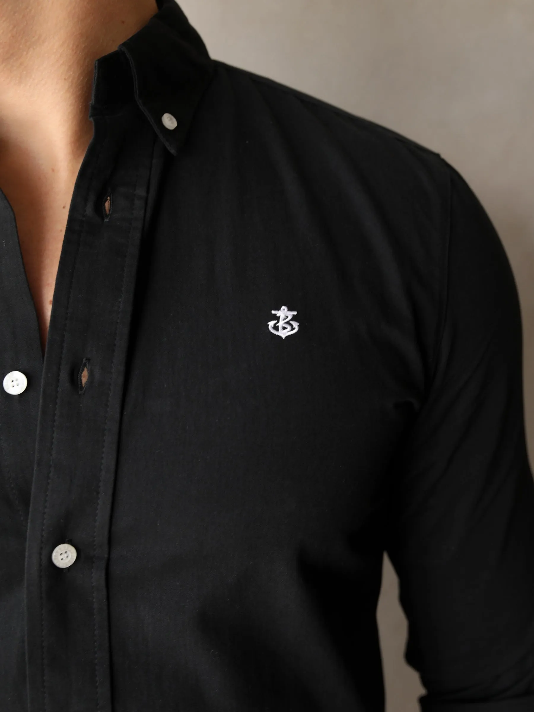 Landon Slim Fit Shirt - Black