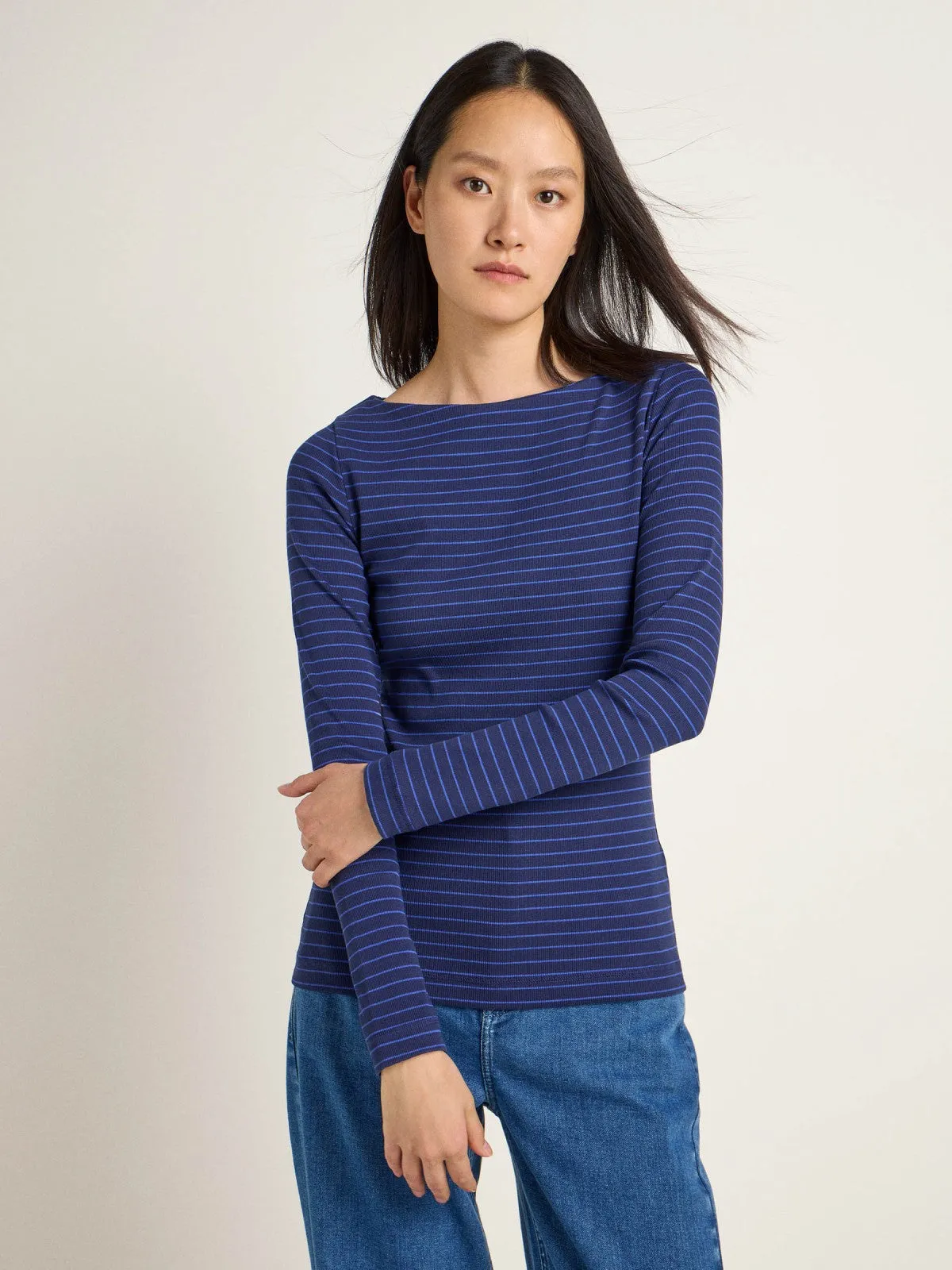 LANIUS Longsleeve top 13983 midnight electric blue 927 women