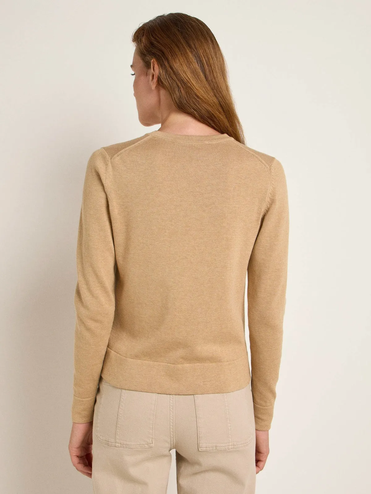 LANIUS Round neck jumper 14059 beige melange 254 women