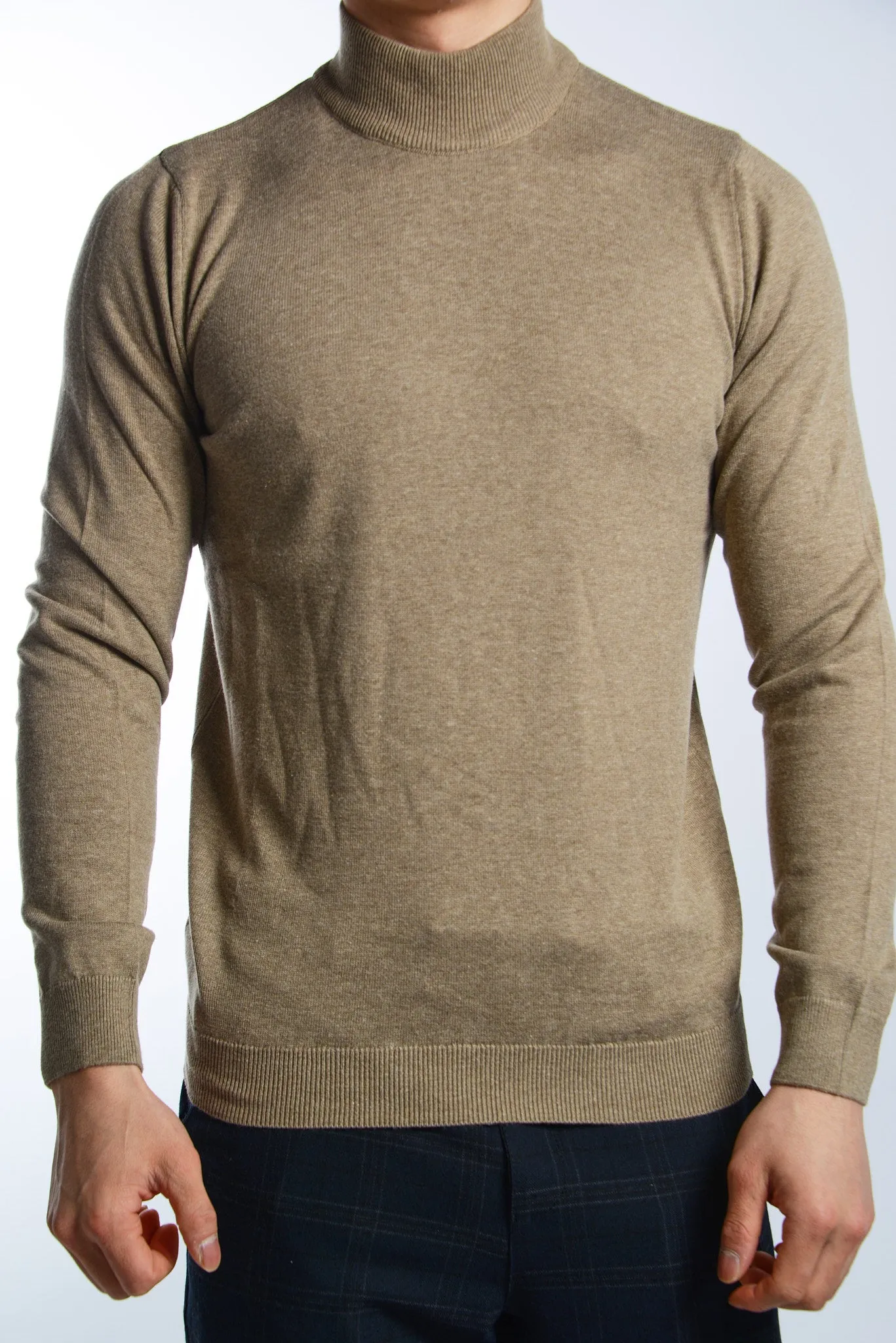 Leeds Slim Fit Mockneck Euro Sweater