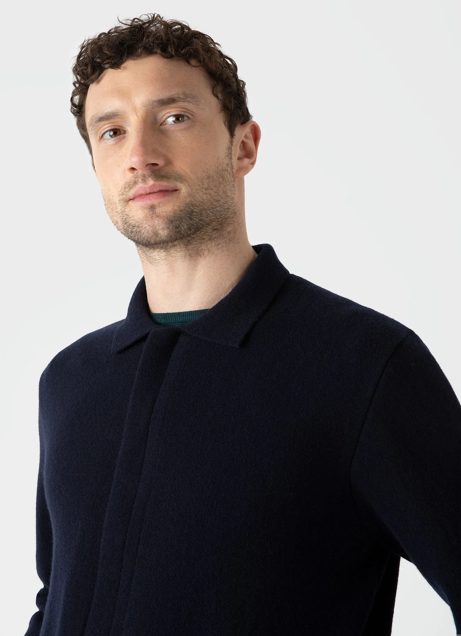 Men's Double Faced Jacket in Navy