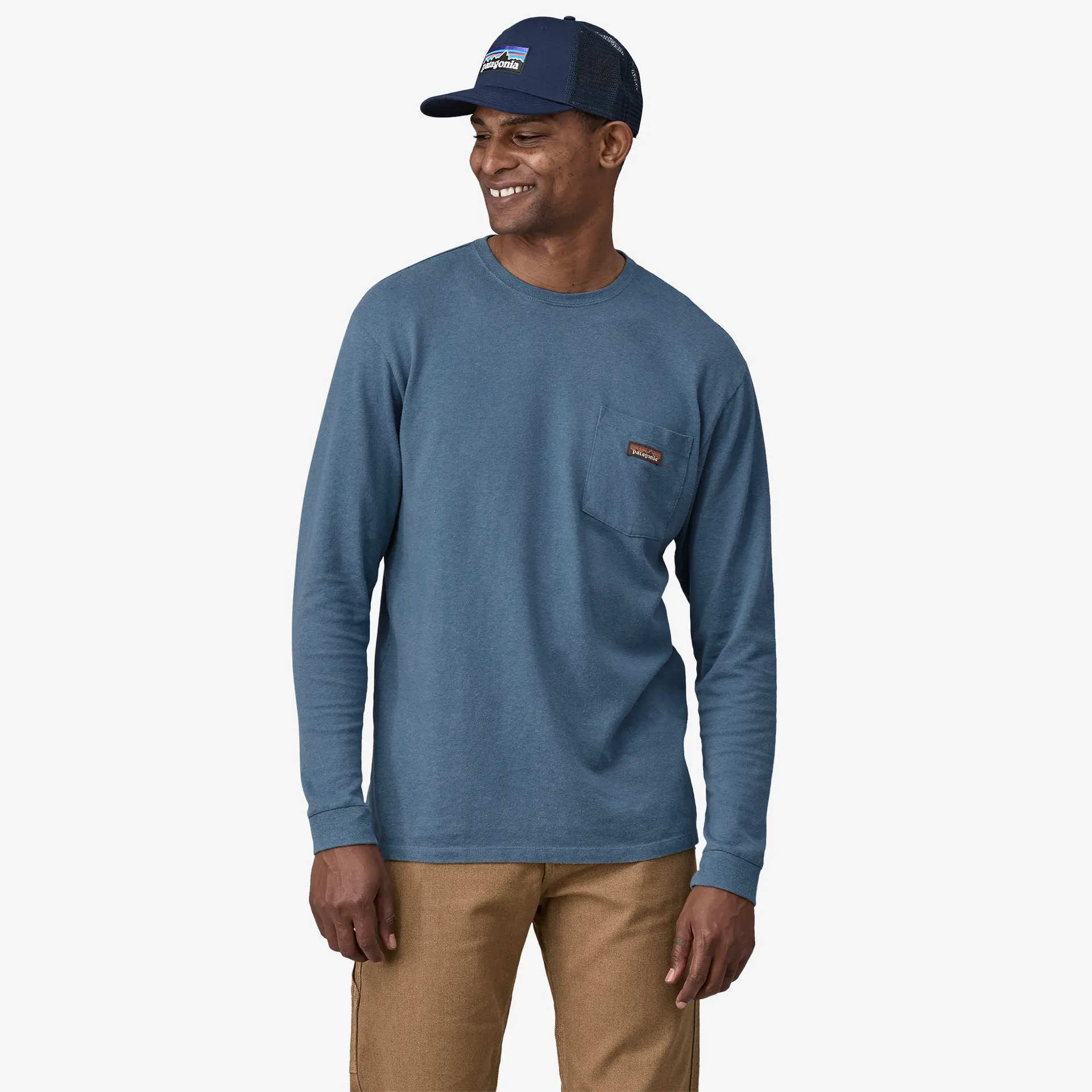 Men's Long-Sleeved Work Pocket T-Shirt