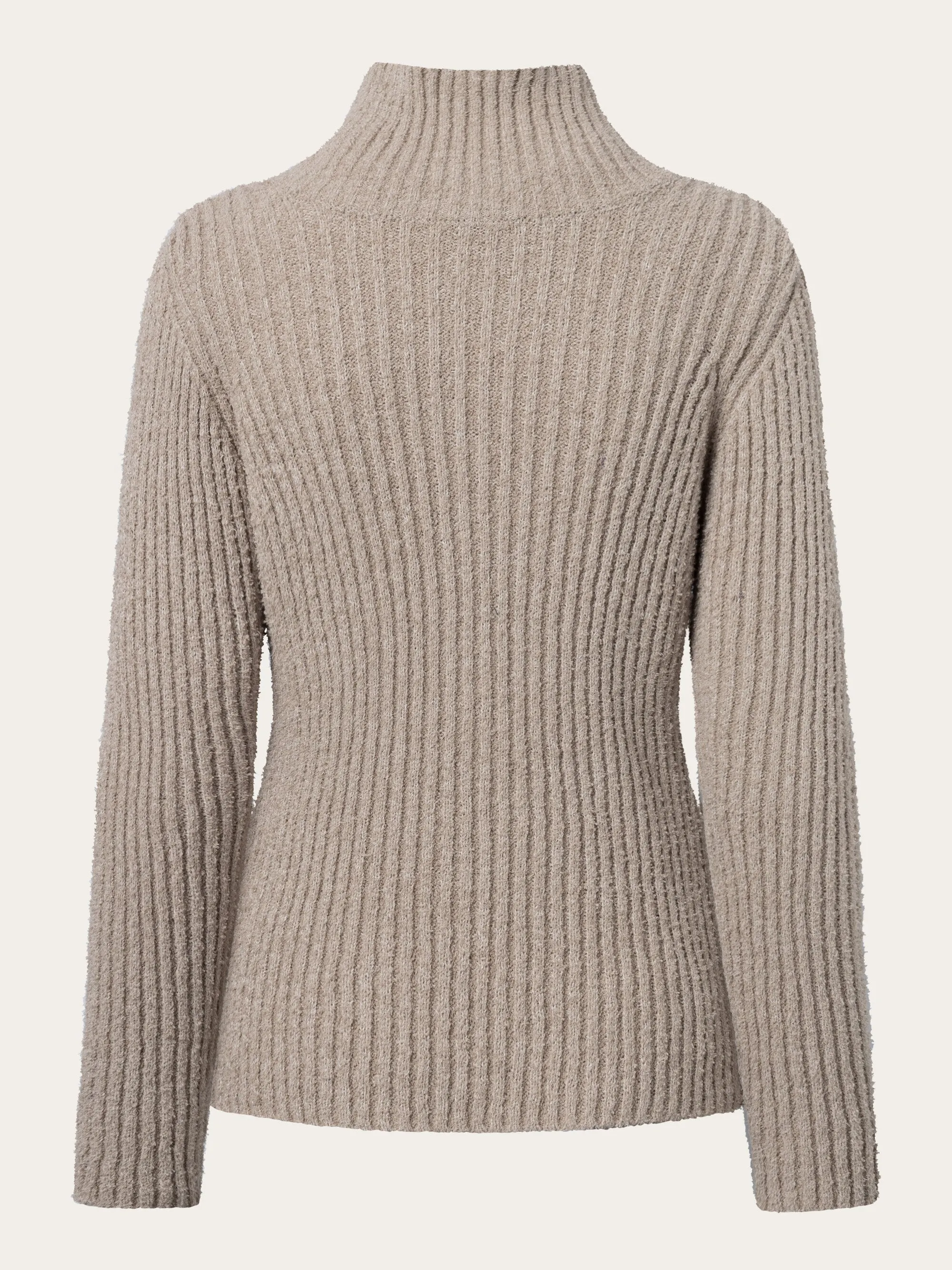 Mouline roll neck - Light feather gray