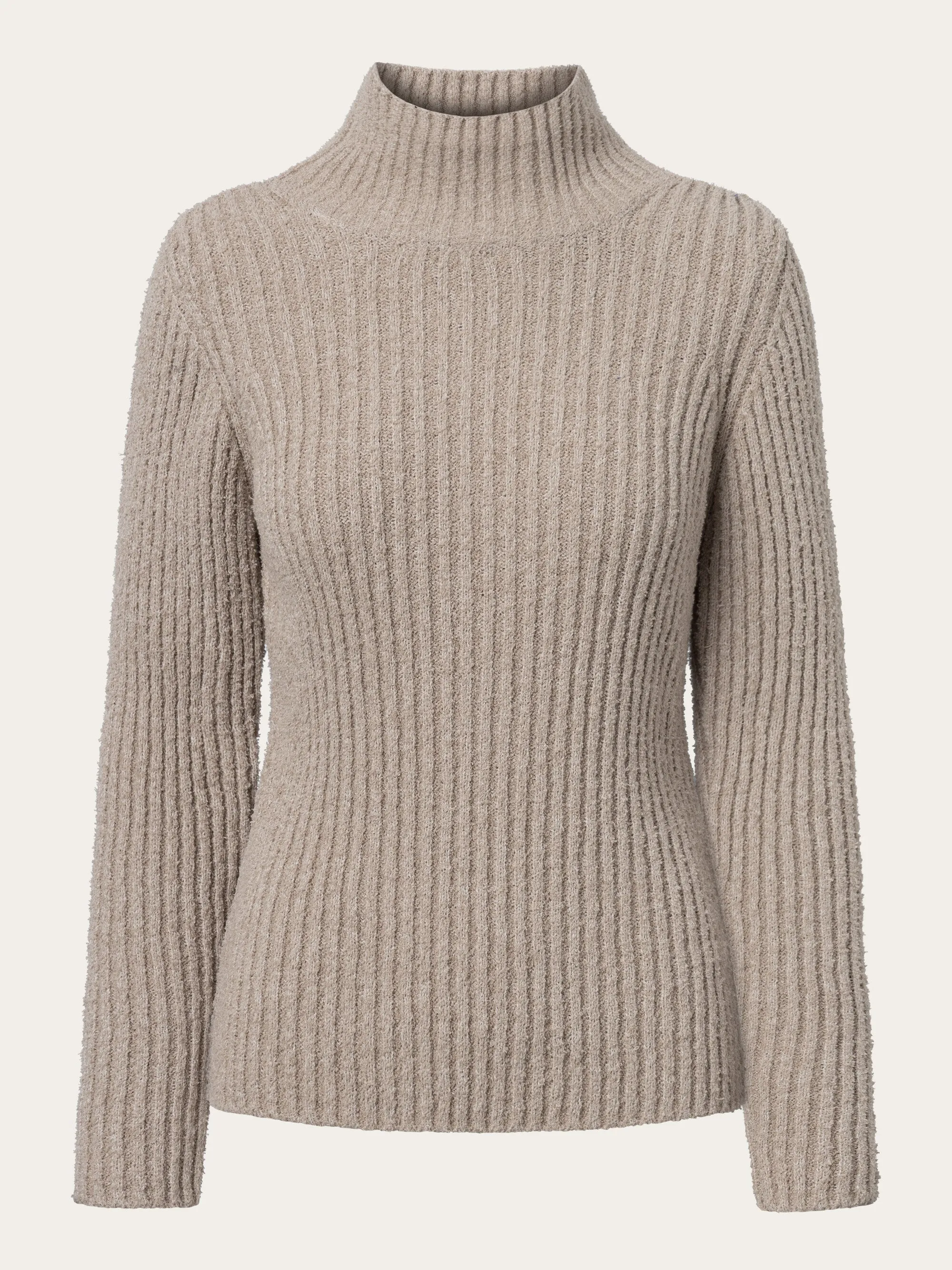 Mouline roll neck - Light feather gray