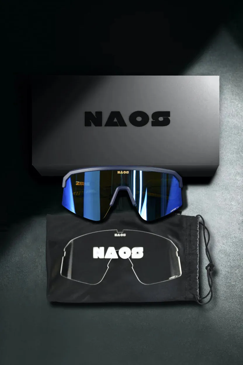 Naos | Ziris Sportbril | Matte Black / Blue