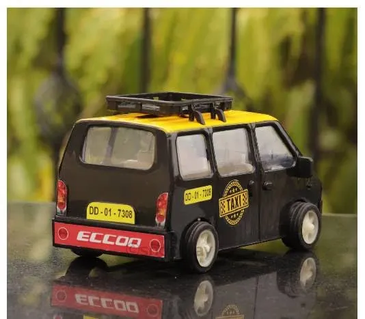 NEEL Toys Pull Back Eeco Taxi Action Replica  No Battery No Remote (Maruti Suzuki Taxi Ecco DD-01-7308Taxi)