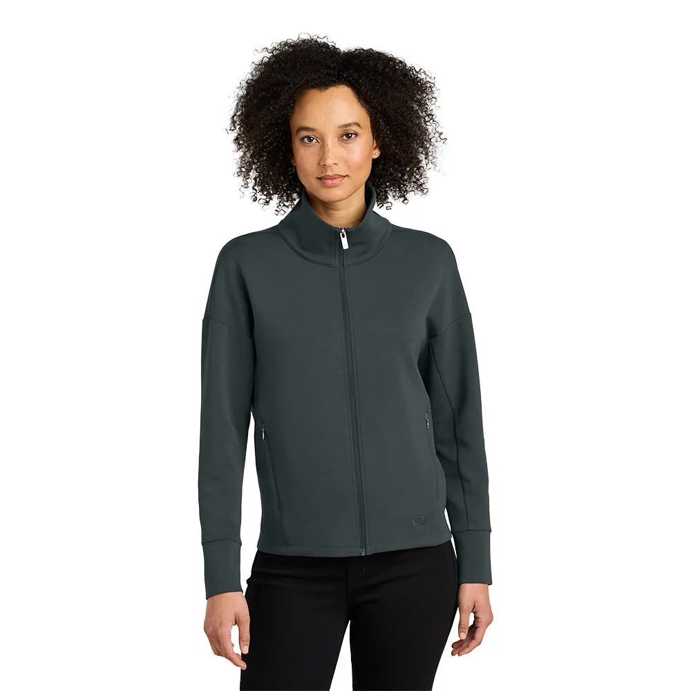 OGIO® Women’s Transcend Full-Zip - Tarmac Grey