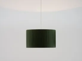 Olive green large pleated shade