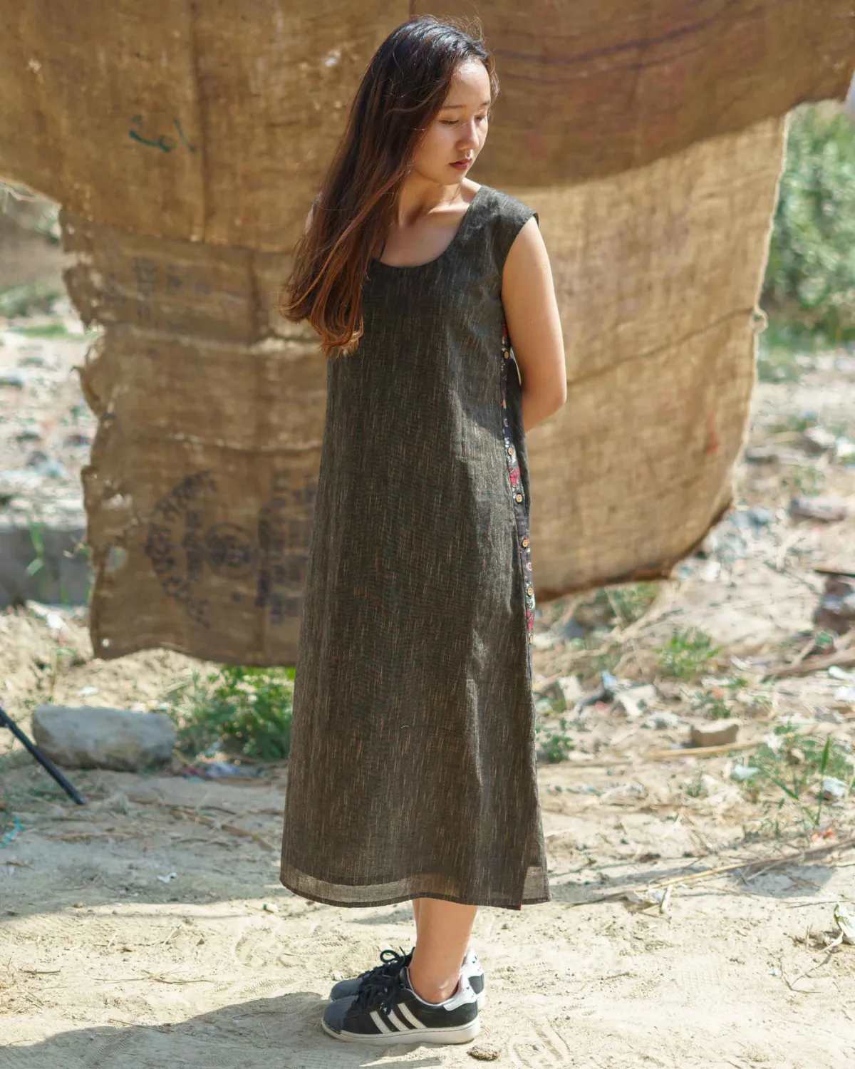 Olive Tijori Dress