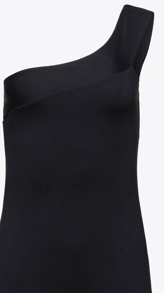 One Arm Strap Dress - Black