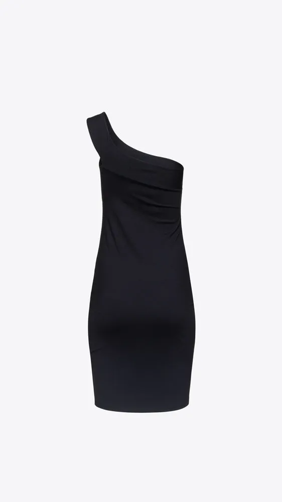 One Arm Strap Dress - Black