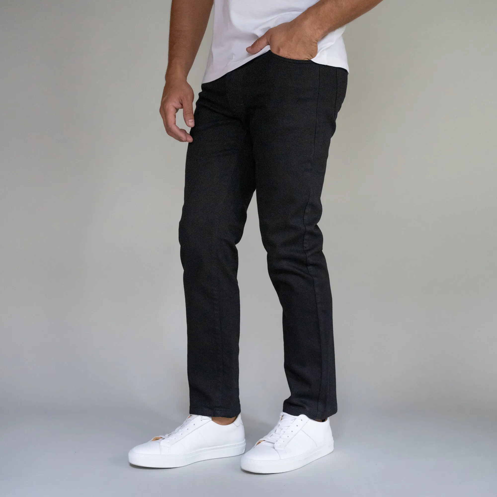 Premium Italian Denim Slim Fit - Black