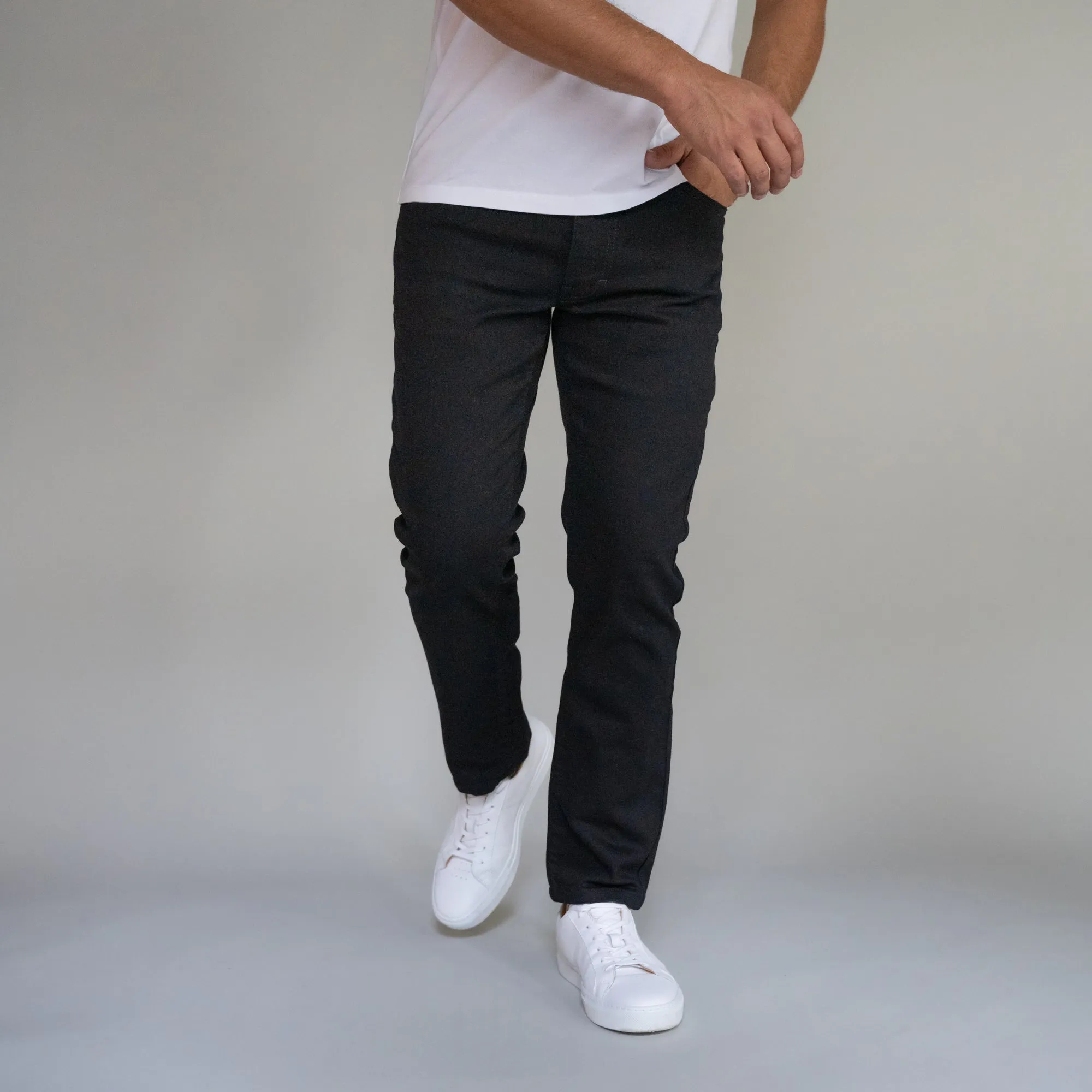 Premium Italian Denim Slim Fit - Black