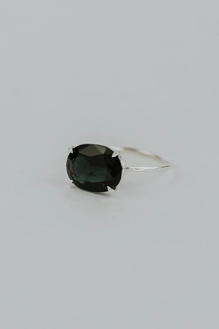 Prong Set Ring - Green Tourmaline