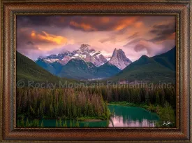 "Bow Flats" Western Framed Canvas Print