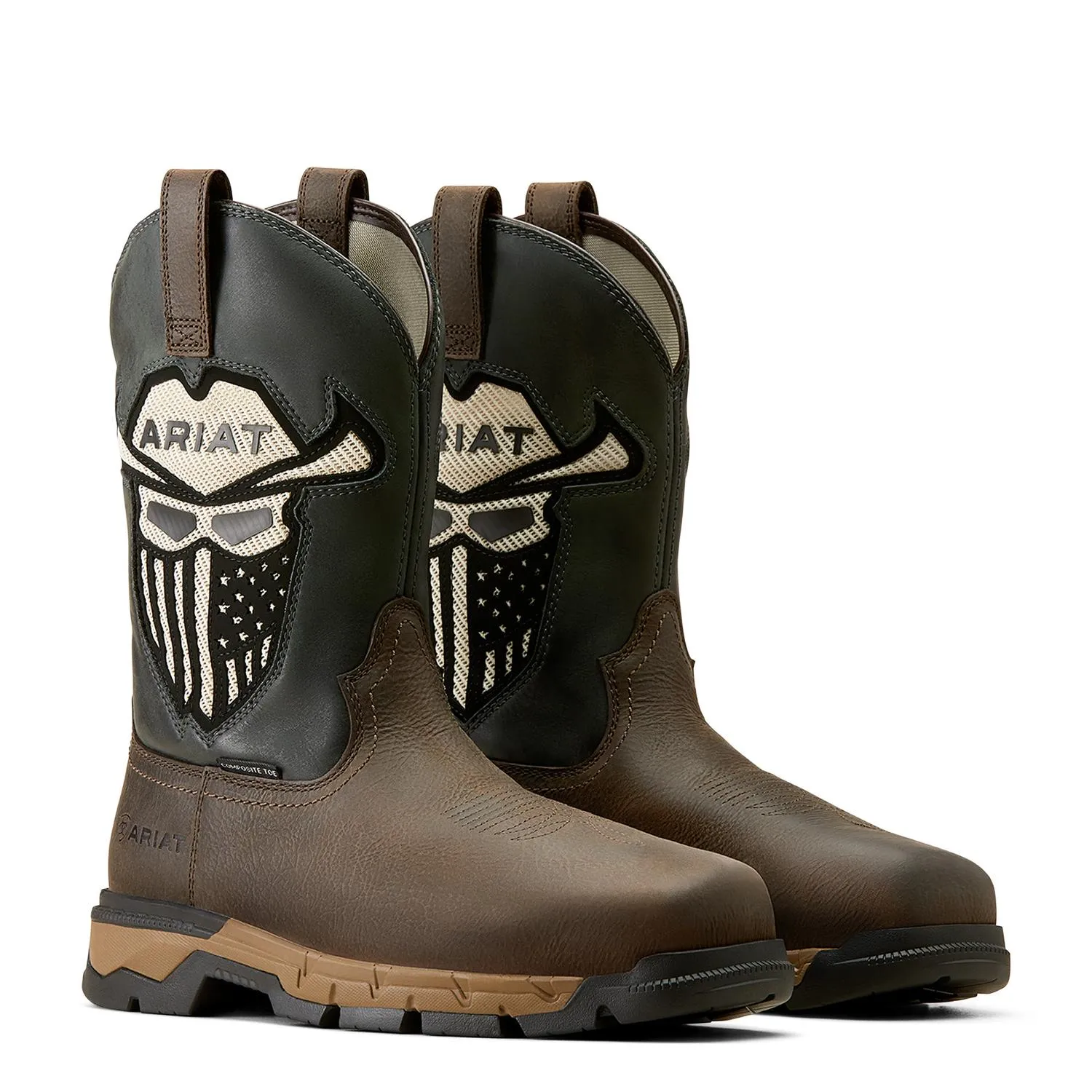 Rebar Flex Western VentTEK Incognito Composite Toe Work Boot Iron Coffee