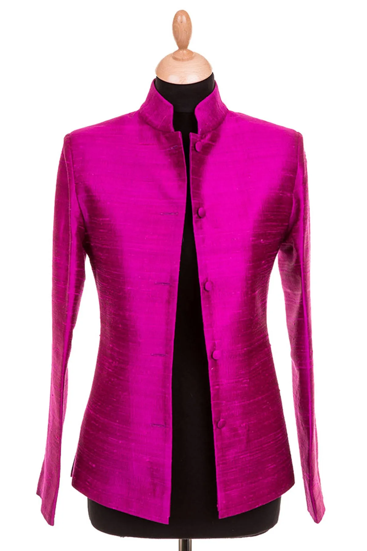 Short Nehru Jacket in Wild Orchid