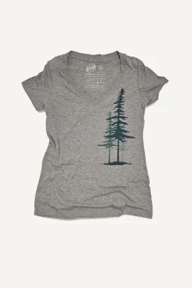 Sitka Spruce V-neck T-shirt (Womens)