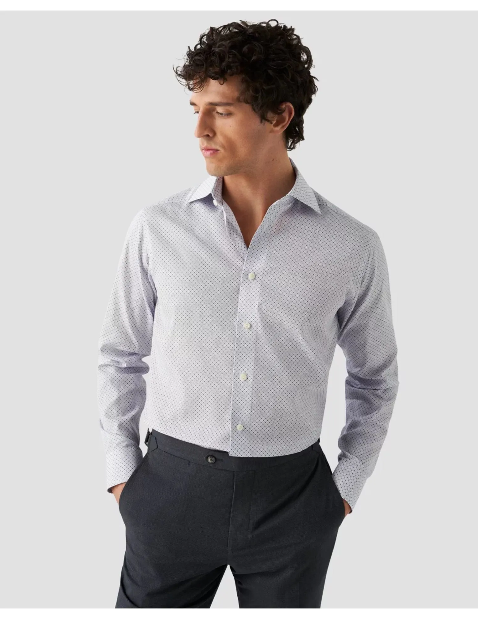 Slim Fit Poplin Shirt | Light Blue