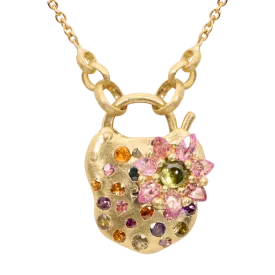 Small Blossom Crush Daisy Padlock Necklace - 11682